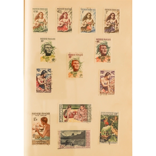 434 - FRENCH COLONIES COLONIES - OLD TIME COLLECTION IN SIX ALBUMS largely 20th century incl. some Republi... 