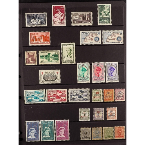 437 - FRENCH COLONIES FRENCH MOROCCO 1891-1958 mint (some nhm) collection incl. 1891-1900 Peace & Commerce... 