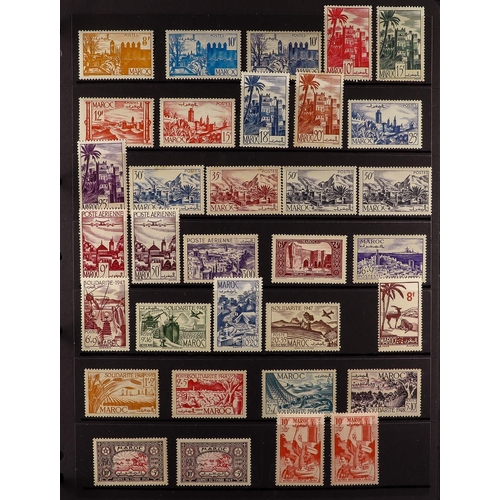 437 - FRENCH COLONIES FRENCH MOROCCO 1891-1958 mint (some nhm) collection incl. 1891-1900 Peace & Commerce... 