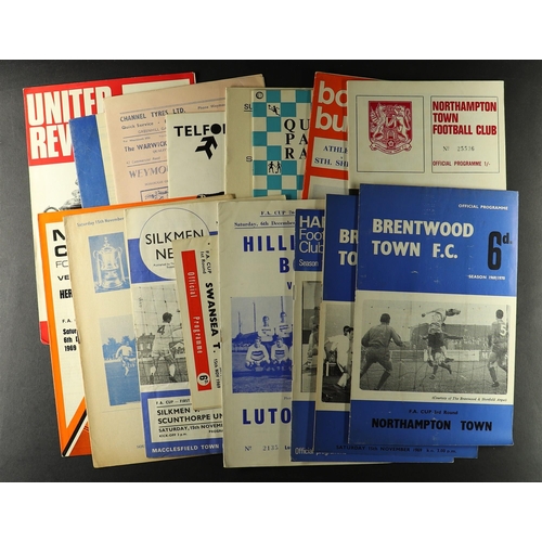 44 - FOOTBALL PROGRAMMES. NON LEAGUE IN FAC 1950s and 1960s 1st round proper onwards. Comprising of 1950s... 