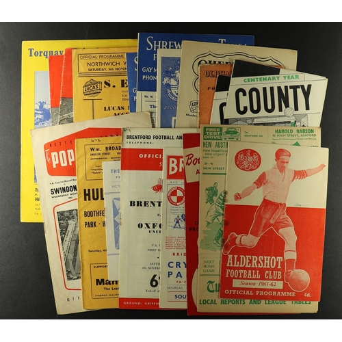 44 - FOOTBALL PROGRAMMES. NON LEAGUE IN FAC 1950s and 1960s 1st round proper onwards. Comprising of 1950s... 