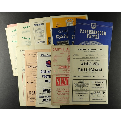 44 - FOOTBALL PROGRAMMES. NON LEAGUE IN FAC 1950s and 1960s 1st round proper onwards. Comprising of 1950s... 