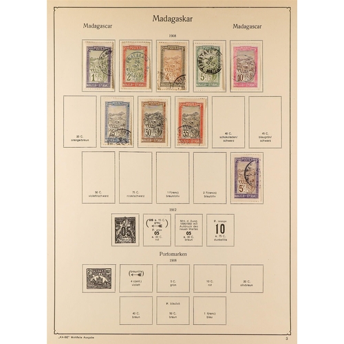 442 - FRENCH COLONIES MADAGASCAR 1895-1937 mint and used collection incl. 1895 