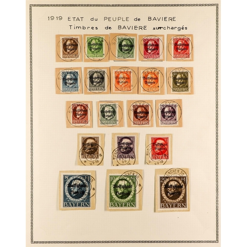 467 - GERMAN STATES BAVARIA 1914-20 mint or used collection, mainly as complete sets, incl. 1914 Ludwig se... 