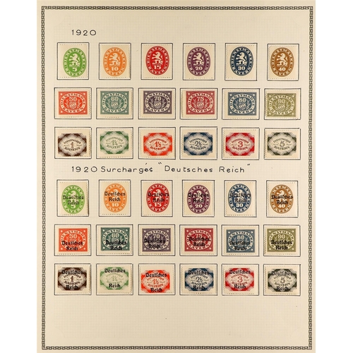 467 - GERMAN STATES BAVARIA 1914-20 mint or used collection, mainly as complete sets, incl. 1914 Ludwig se... 