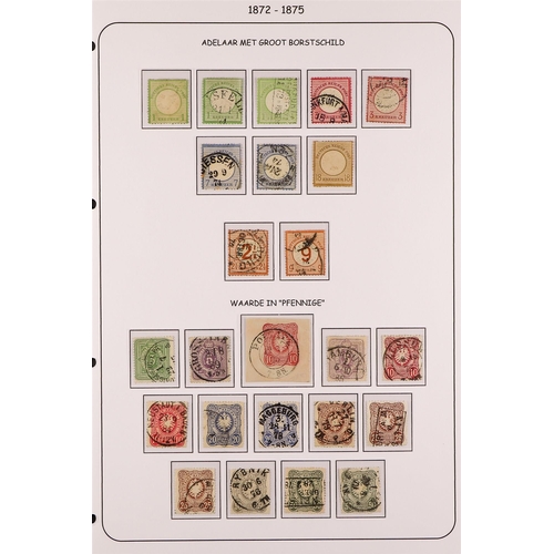 476 - GERMANY 1872-89 19TH CENTURY USED COLLECTION CAT 5000+ incl. 1872 (Jan - April) Small Shield issues... 