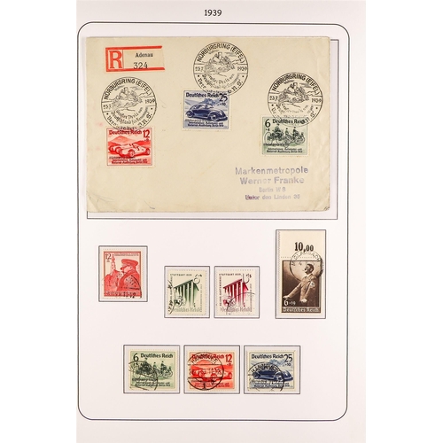 488 - GERMANY 1933-45 USED THIRD REICH COLLECTION. incl. 1933-34 all three Hindenburg definitive sets, 193... 