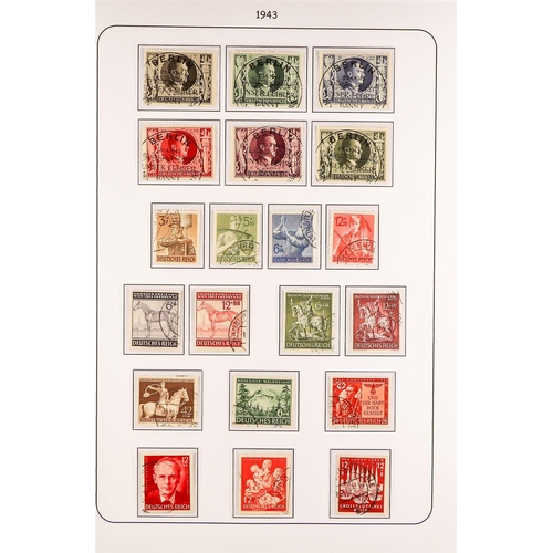 488 - GERMANY 1933-45 USED THIRD REICH COLLECTION. incl. 1933-34 all three Hindenburg definitive sets, 193... 