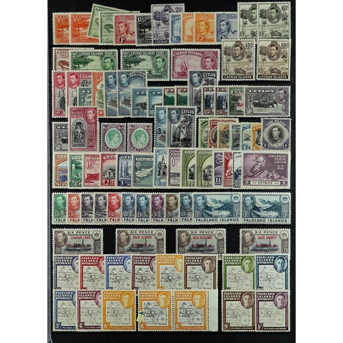 49 - COLLECTIONS & ACCUMULATIONS COMMONWEALTH - KGVI FINE MINT COLLECTION incl., Aden 1939 - 1951 ranges ... 