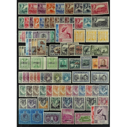 49 - COLLECTIONS & ACCUMULATIONS COMMONWEALTH - KGVI FINE MINT COLLECTION incl., Aden 1939 - 1951 ranges ... 