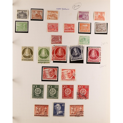 505 - GERMANY - BERLIN 1949-78 a most useful mint (much never hinged) and used collection in an album, S.T... 