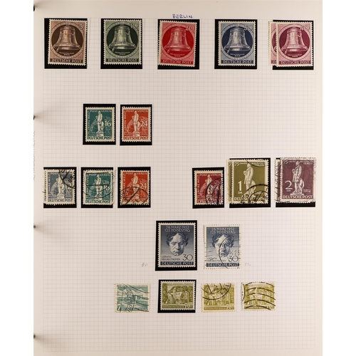 505 - GERMANY - BERLIN 1949-78 a most useful mint (much never hinged) and used collection in an album, S.T... 