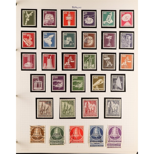 505 - GERMANY - BERLIN 1949-78 a most useful mint (much never hinged) and used collection in an album, S.T... 