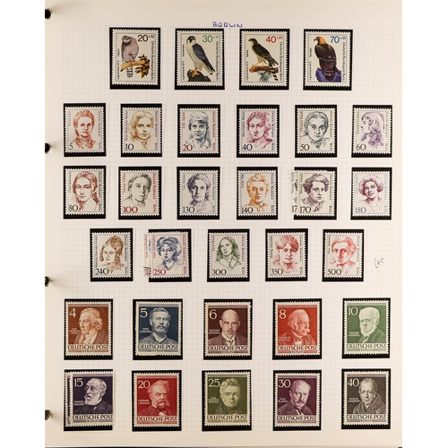 505 - GERMANY - BERLIN 1949-78 a most useful mint (much never hinged) and used collection in an album, S.T... 