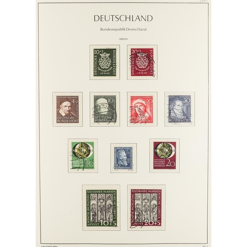 513 - GERMANY WEST 1949-80 a used collection in a Lighthouse hingeless album, incl. all early issues. (Qty... 