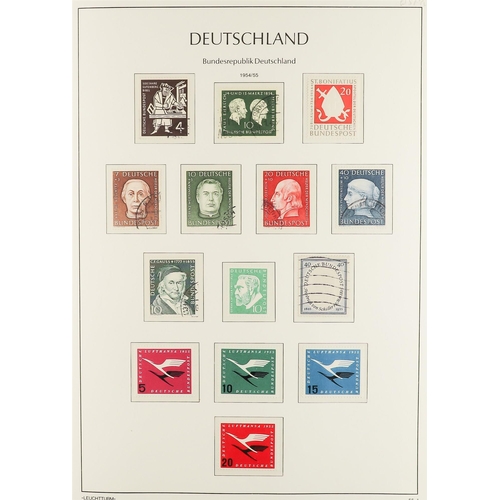 513 - GERMANY WEST 1949-80 a used collection in a Lighthouse hingeless album, incl. all early issues. (Qty... 