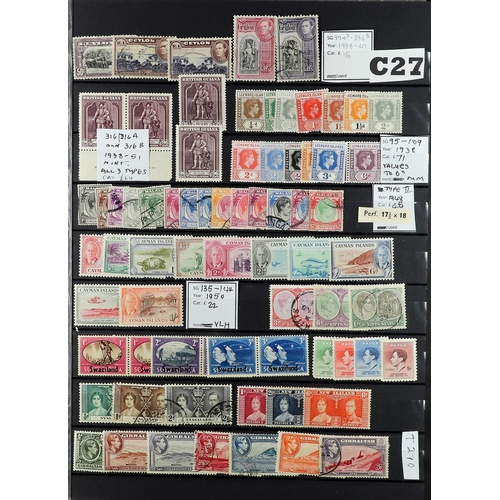 54 - COLLECTIONS & ACCUMULATIONS BRITISH COMMONWEALTH useful looking QV-KGVI mint and used ranges, stated... 