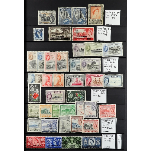 55 - COLLECTIONS & ACCUMULATIONS BRITISH COMMONWEALTH a useful range of QV to 1960's mint and used issues... 