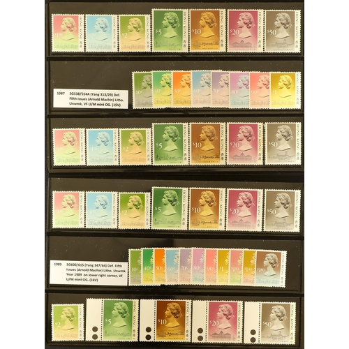 568 - HONG KONG 1954-2007 a good mainly never hinged mint accumulation incl. Definitive issues, Frama labe... 