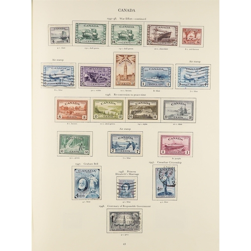 60 - COLLECTIONS & ACCUMULATIONS COMMONWEALTH KGVI CROWN ALBUM with a useful mint and used range, the Ade... 