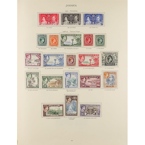 60 - COLLECTIONS & ACCUMULATIONS COMMONWEALTH KGVI CROWN ALBUM with a useful mint and used range, the Ade... 