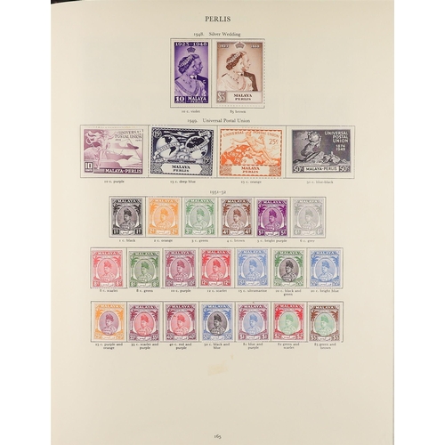 60 - COLLECTIONS & ACCUMULATIONS COMMONWEALTH KGVI CROWN ALBUM with a useful mint and used range, the Ade... 