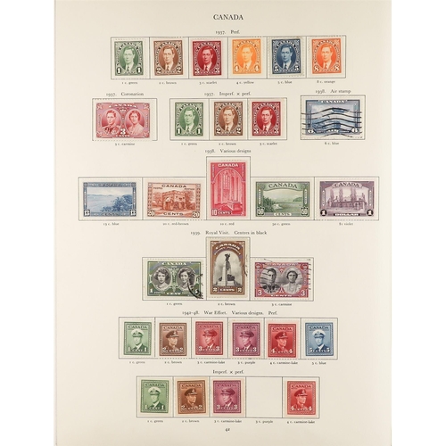 60 - COLLECTIONS & ACCUMULATIONS COMMONWEALTH KGVI CROWN ALBUM with a useful mint and used range, the Ade... 