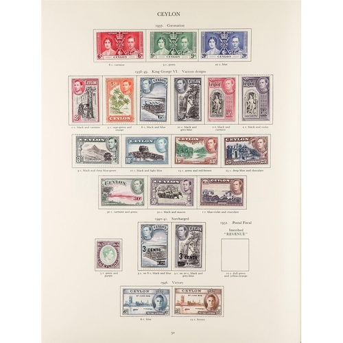 60 - COLLECTIONS & ACCUMULATIONS COMMONWEALTH KGVI CROWN ALBUM with a useful mint and used range, the Ade... 