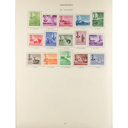 60 - COLLECTIONS & ACCUMULATIONS COMMONWEALTH KGVI CROWN ALBUM with a useful mint and used range, the Ade... 