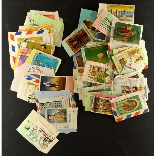 61 - COLLECTIONS & ACCUMULATIONS WORLD IN THREE BOXES with lots of country sorted packets, a bundle of co... 