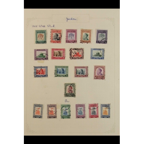 677 - JORDAN 1953-1959 USED COLLECTION incl. sets, a Coronation FDC, Air sets etc, S.T.C. SG £250+ (90+ st... 