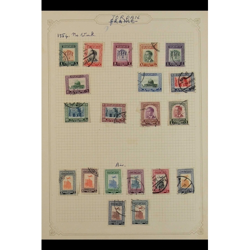 677 - JORDAN 1953-1959 USED COLLECTION incl. sets, a Coronation FDC, Air sets etc, S.T.C. SG £250+ (90+ st... 