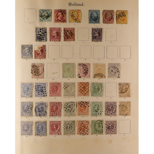 68 - COLLECTIONS & ACCUMULATIONS FOREIGN COUNTRIES a largely old time range in a battered 1898 album (no ... 