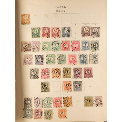 68 - COLLECTIONS & ACCUMULATIONS FOREIGN COUNTRIES a largely old time range in a battered 1898 album (no ... 