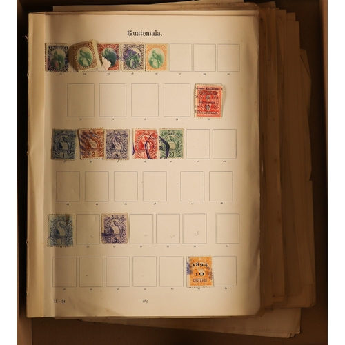 68 - COLLECTIONS & ACCUMULATIONS FOREIGN COUNTRIES a largely old time range in a battered 1898 album (no ... 