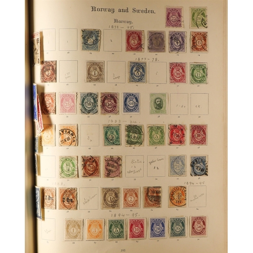 68 - COLLECTIONS & ACCUMULATIONS FOREIGN COUNTRIES a largely old time range in a battered 1898 album (no ... 