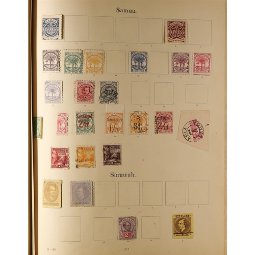 68 - COLLECTIONS & ACCUMULATIONS FOREIGN COUNTRIES a largely old time range in a battered 1898 album (no ... 