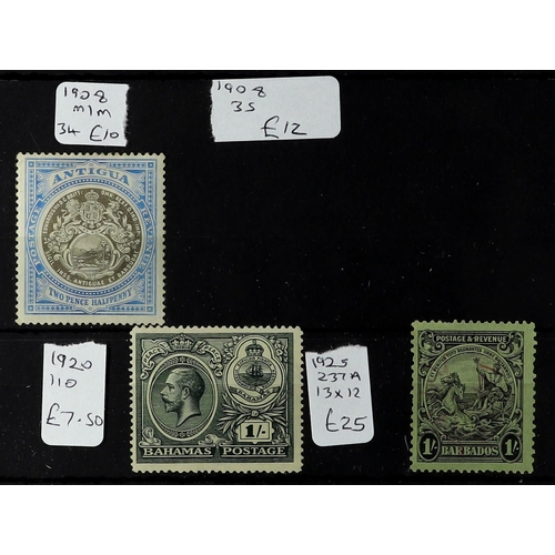 72 - COLLECTIONS & ACCUMULATIONS COMMONWEALTH QV-KGVI RANGES on stockcards, mint or used incl. India, Ade... 