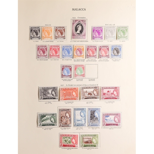 729 - MALAYA STATES 1952-66 FINE MINT COLLECTION on printed leaves incl. Malayan Federation from 1957 Fede... 