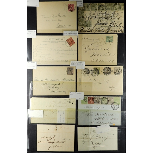 778 - MONACO 1796-1950'S COVERS RANGE an American dealers stock (P.T.S.A. $2950+) incl. pre-stamp, 1890's ... 