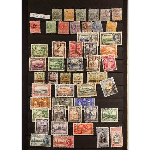 78 - COLLECTIONS & ACCUMULATIONS BRITISH EMPIRE clean ranges of QV to QE2 mint and used issues in five la... 