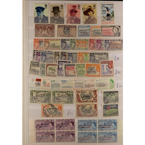 79 - COLLECTIONS & ACCUMULATIONS COMMONWEALTH RANGES in five large stockbooks, with largely QE2 issues th... 