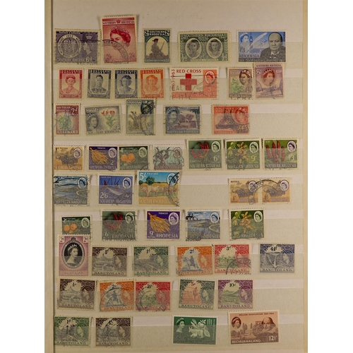 79 - COLLECTIONS & ACCUMULATIONS COMMONWEALTH RANGES in five large stockbooks, with largely QE2 issues th... 