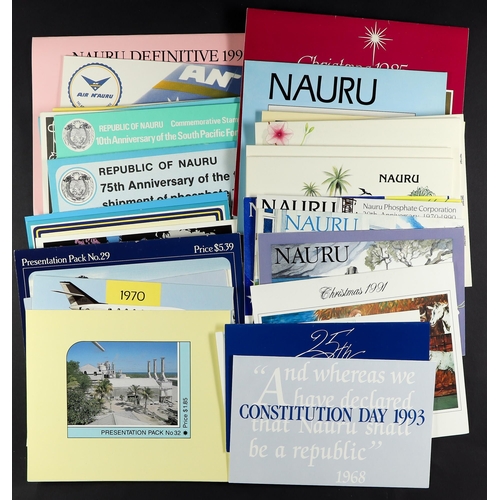 796 - NAURU 1980-96 PRESENTATION PACKS incl. 1984 Life on Nauru, 1989 Girl on the Moon etc. Stamps S.T.C. ... 