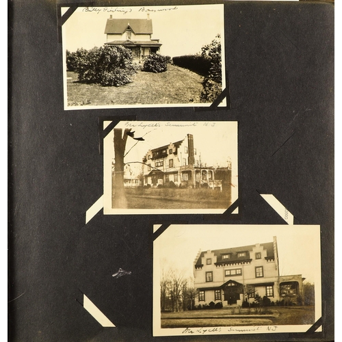 8 - A PHOTO TOUR OF CANADA 1930'S (?) a suede covered album depicting a native American and wigwams, con... 