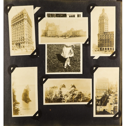 8 - A PHOTO TOUR OF CANADA 1930'S (?) a suede covered album depicting a native American and wigwams, con... 