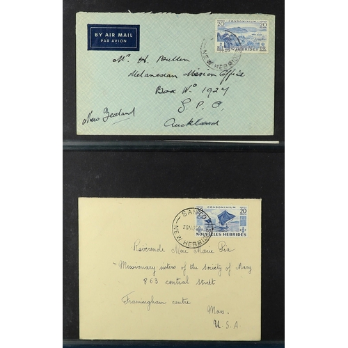 803 - NEW HEBRIDES ENGLISH 1953-69 covers collection, with commercial & philatelic covers, registered mail... 