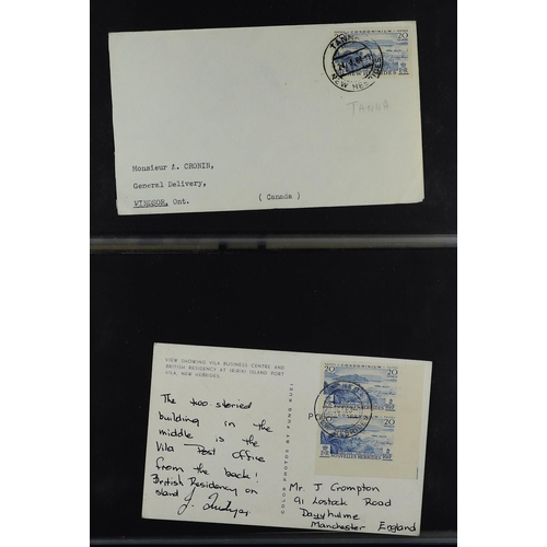 803 - NEW HEBRIDES ENGLISH 1953-69 covers collection, with commercial & philatelic covers, registered mail... 