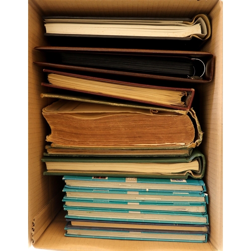 84 - COLLECTIONS & ACCUMULATIONS WORLD ACCUMULATION IN THREE BOXES in various stockbooks and albums, incl... 