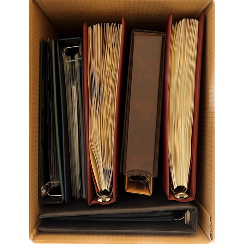 84 - COLLECTIONS & ACCUMULATIONS WORLD ACCUMULATION IN THREE BOXES in various stockbooks and albums, incl... 